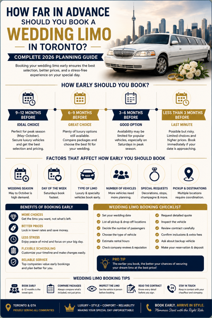 Book a Wedding Limousine in Toronto